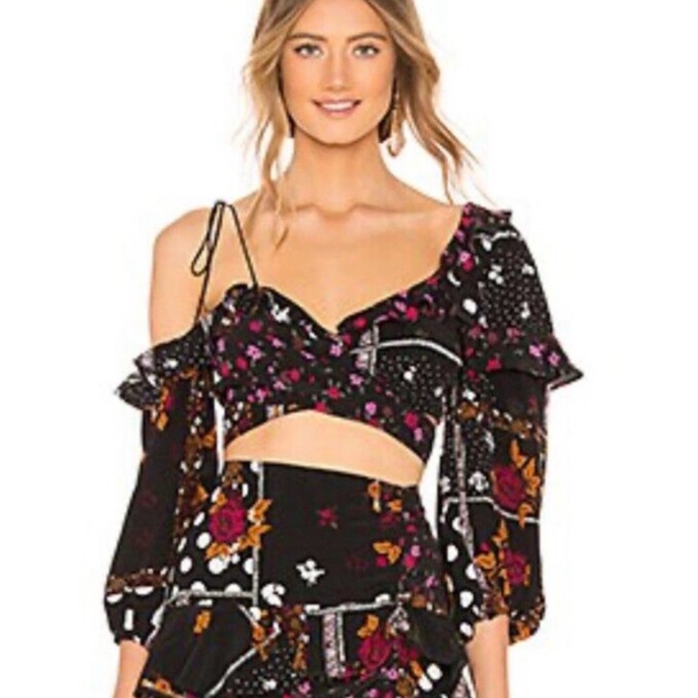 Floral Off-Shoulder Women's Top